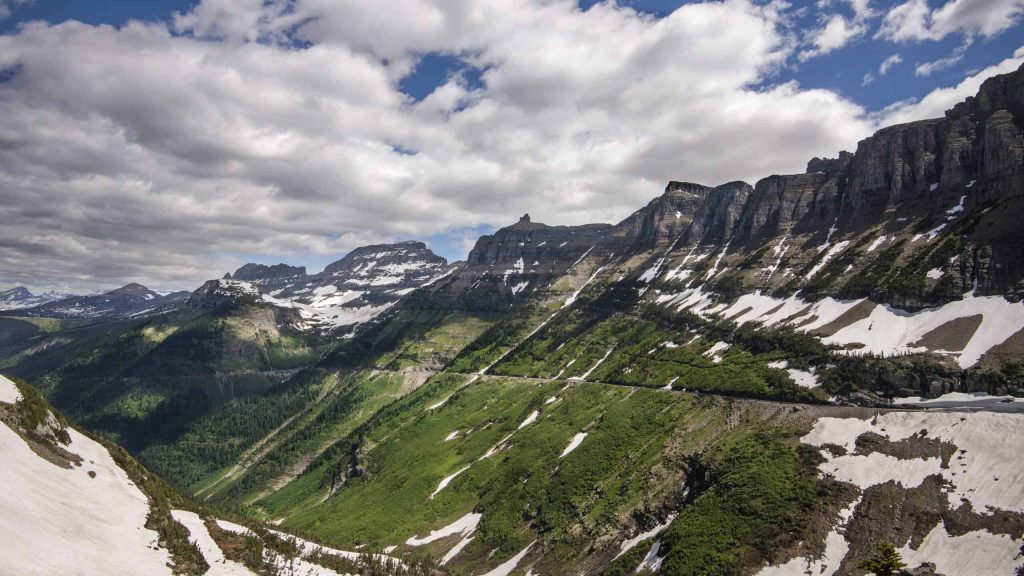 Going to the Sun Road. Best month to visit Glacier National Park 