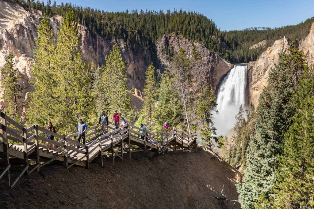Hikers at Yellowstone