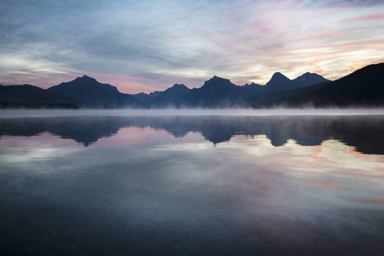 Foggy-Lake-McDonald-Sunrise