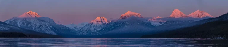 lake mcdonald sunset features image