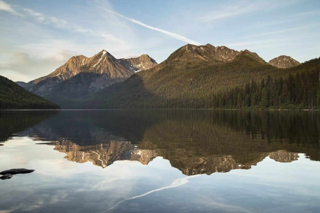 quartz lake sunset sunset in glacier national park