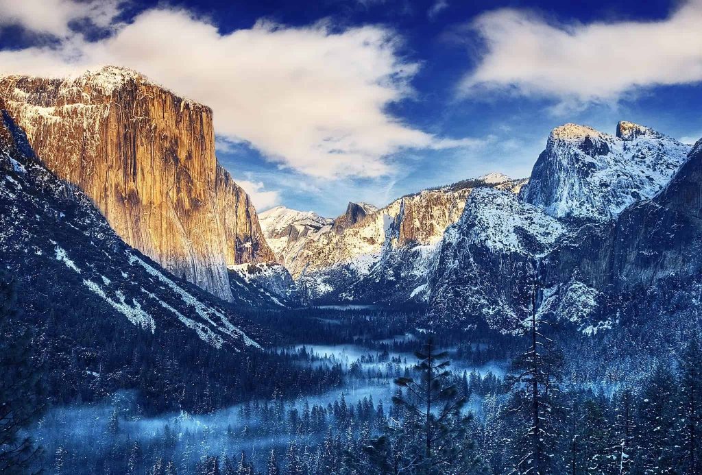 yosemite winter best national parks