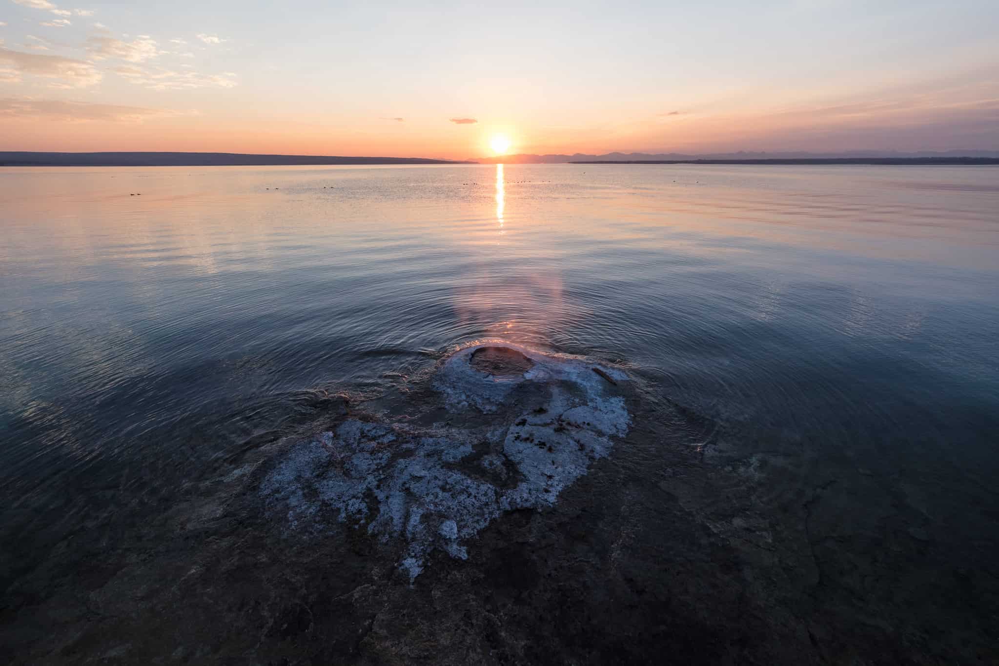 Sunrises on Yellowstone Lake 