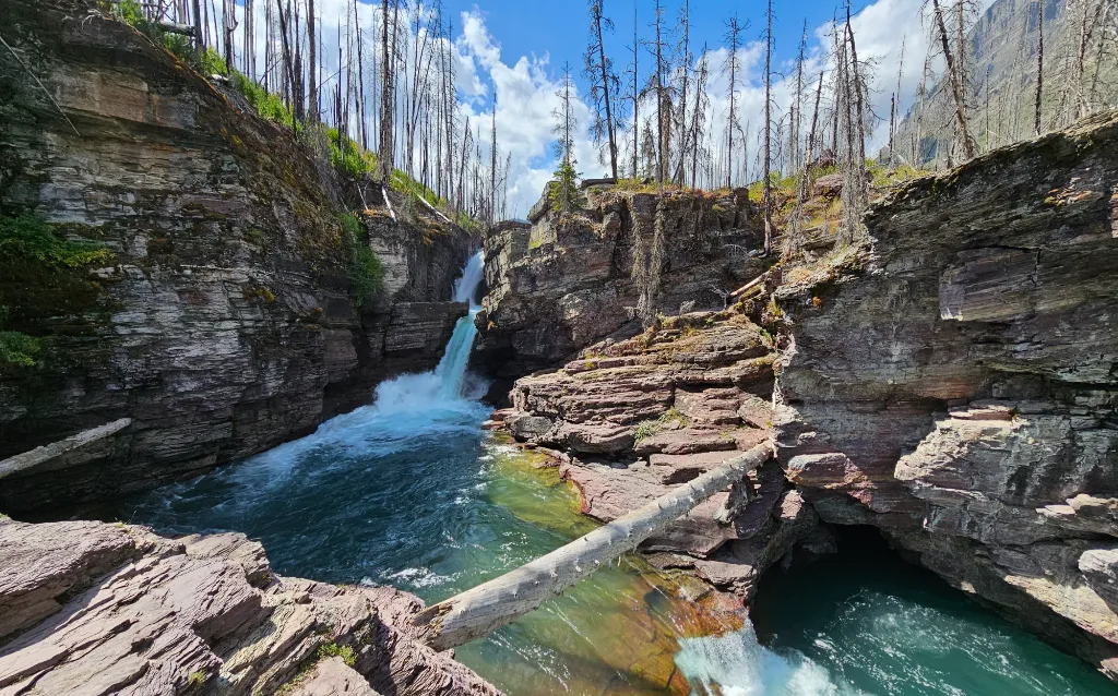 St. Mary Falls on <a href=https://yournpguide.com/natural-attractions/virginia-falls/ class=npd-auto-link title=