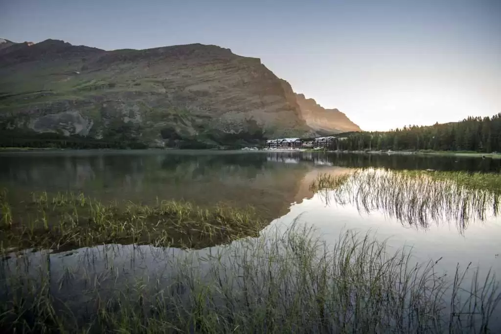Sunrise at Many Glacier Hotel, Glacier National Park