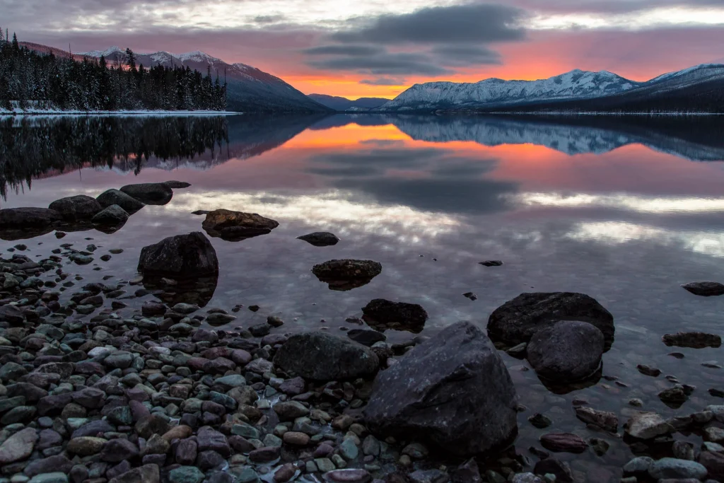 sunset Over Lake McDonald