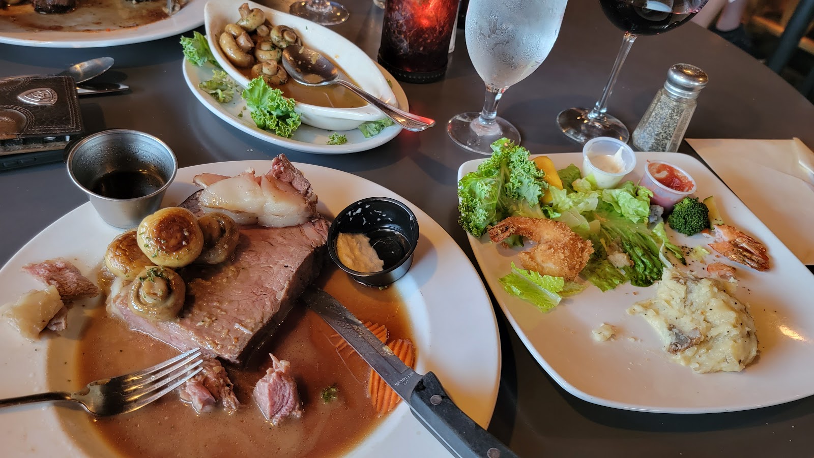 Beef roast with potatoes and gravy at Jagz Restaurant in Glacier National Park.