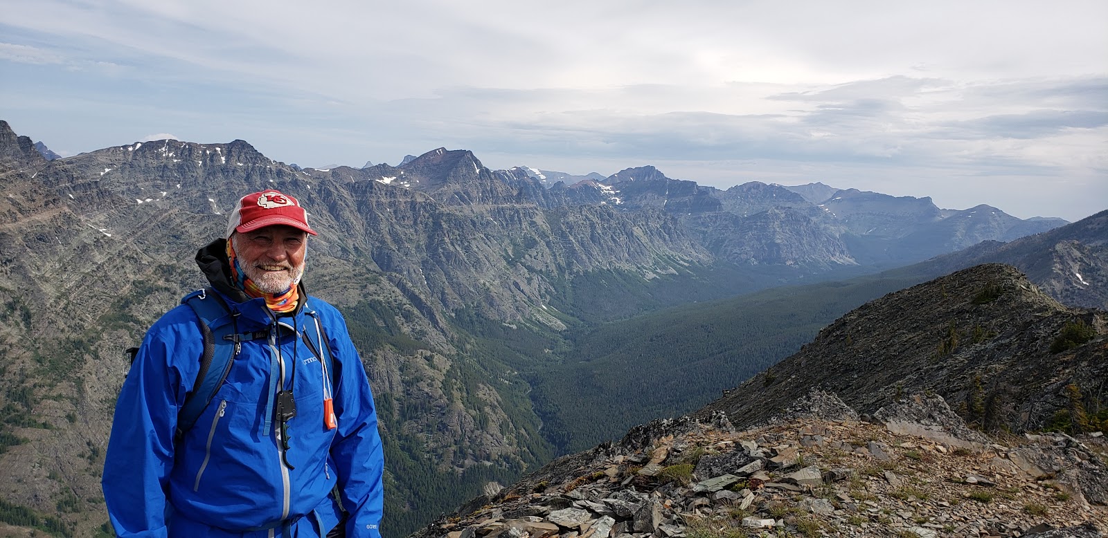Elk Mountain overlook in Glacier National Park offers sweeping ridgeline views over alpine valleys.