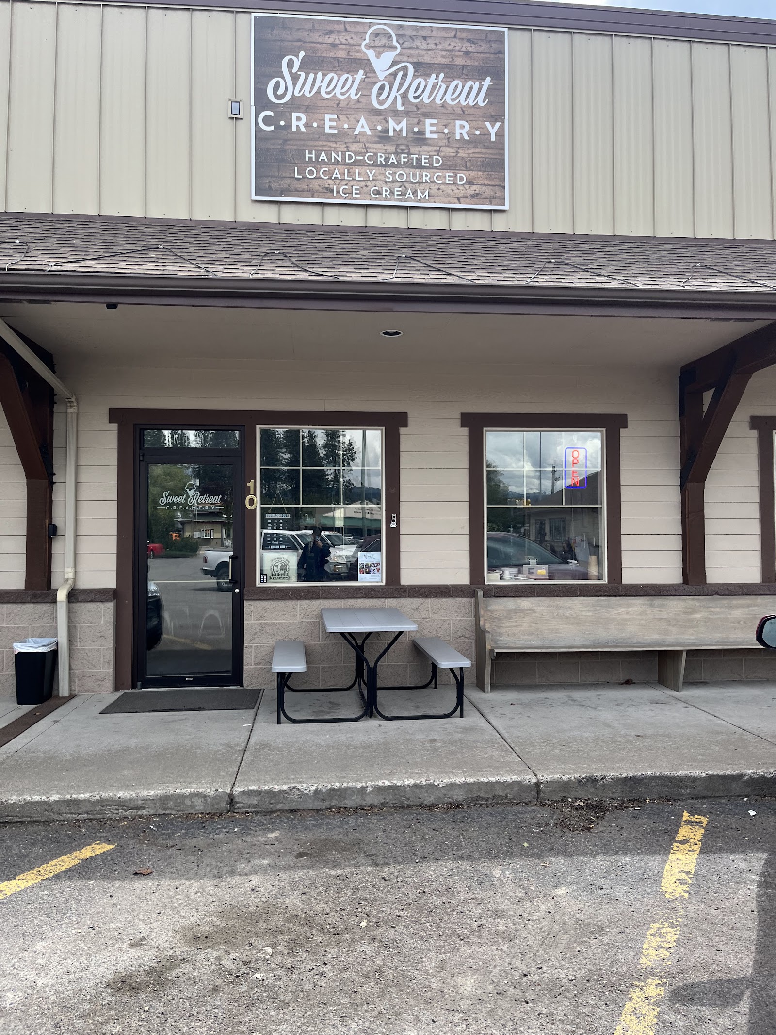 Creamery storefront along the park road in Glacier National Park.