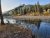 Lamar River Trailhead along the Lamar River in Yellowstone National Park, with forested riverbanks and autumn colors.