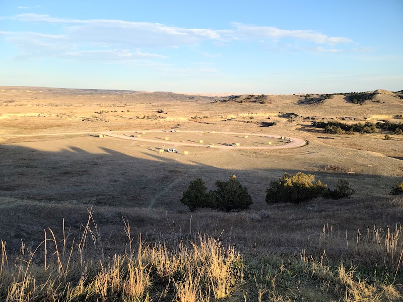 Interior shot of the campground office with maps, brochures, and seating