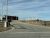 Minuteman Missile National Historic Site Visitor Center in Badlands National Park seen from the access road on a clear day.