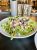 Fresh mixed greens salad with berries and almond slivers served at a park dining room in Badlands National Park.
