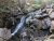 Mossy boulders frame a narrow waterfall along a rocky forest stream in Acadia National Park.