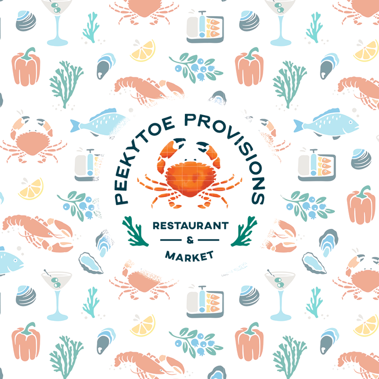 Restaurant in Acadia National Park shown with a coastal-themed patterned background prominently featured on the listing page.