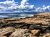 Schoodic Point coast along Acadia National Park features jagged granite rocks meeting the Atlantic.