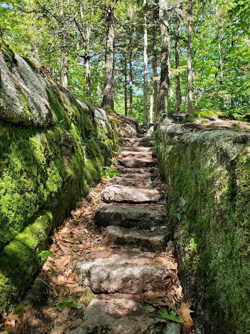 Dead River Trailhead along the Great Pond Mountain Wildlands in Acadia National Park, Maine.