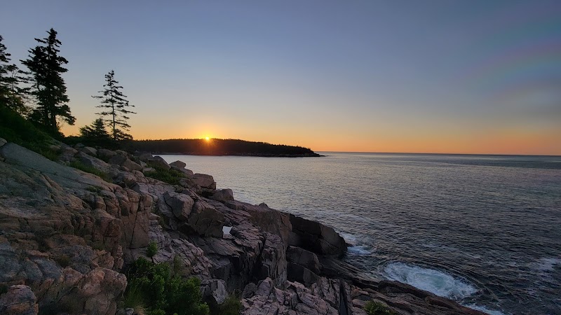 Sunset over the rugged shoreline near Blackwoods Campground, Acadia National Park.