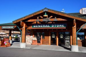 General Store at Bryce Canyon National Park, a rustic lodge-style shop near the park entrance in Utah.
