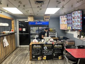 Tacos 2 Day counter at a casual eatery inside Black Canyon of the Gunnison National Park.