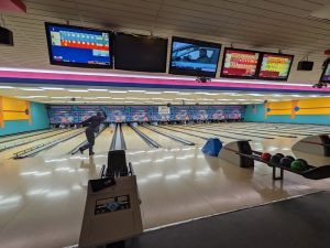 Indoor bowling alley at a recreation facility in Black Canyon Of The Gunnison National Park.