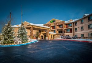 Exterior view of a Gunnison hotel near Black Canyon Of The Gunnison National Park.