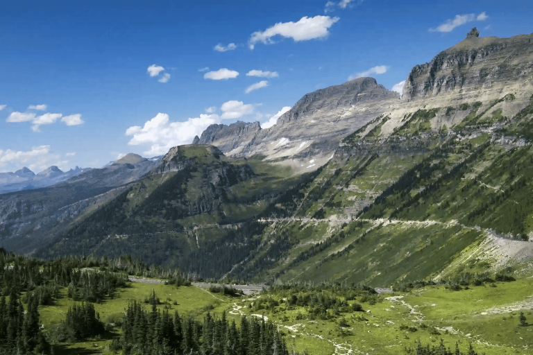 Panoramic of Going-to-the-Sun Road
