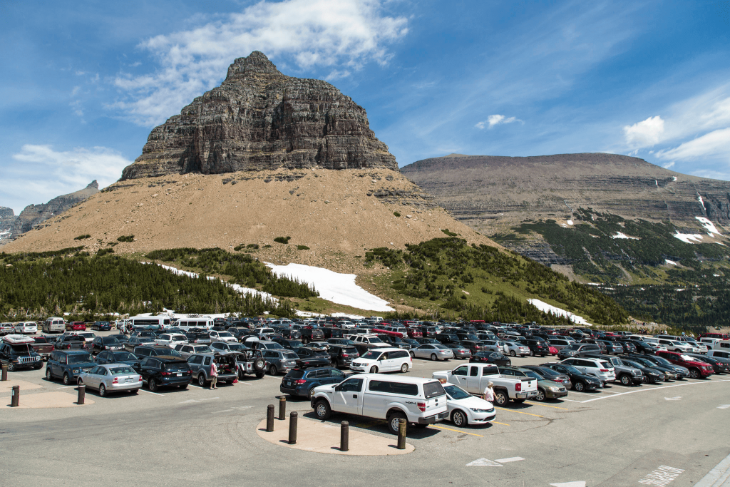 Parking Lot at Logan Pass