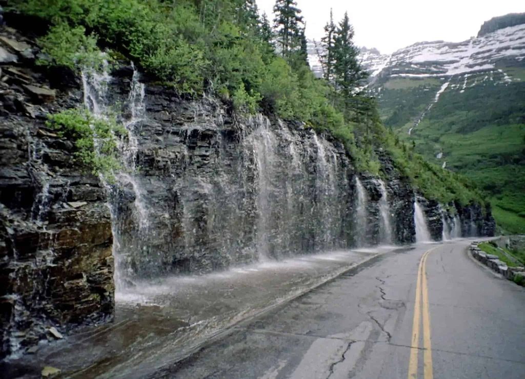 Weeping Wall In Glacier National Park