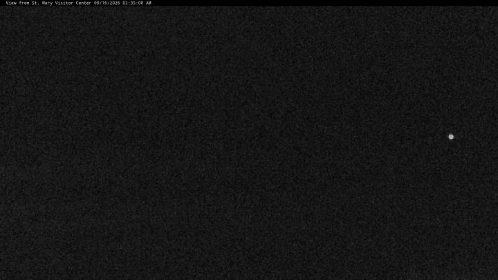 St. Mary Visitor Center webcam, just now